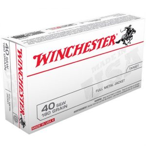 Winchester USA 40 S&W 180gr FMJ 50/bx