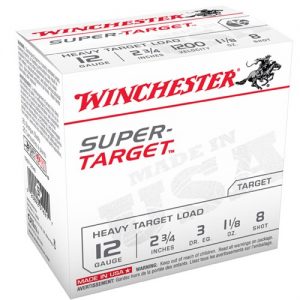 WINCHESTER AMMO 12 GAUGE 2 3/4IN 1 1/8OZ SUPER TARGET #8 (25 ROUN