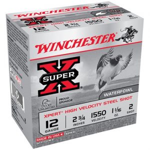 Winchester Xpert HV Steel 12ga 2.75'' 1 1/16 oz. #2 25/bx
