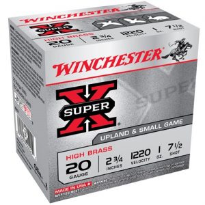 Winchester Ammo 20ga 2.75in Supr X 2.75d 1oz #7.5