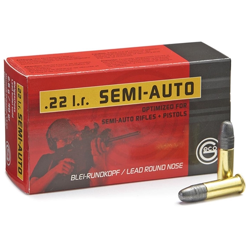 GECO 22 Long Rifle Semi-Auto Ammo 40gr Lead Round Nose - 500ct – Lohman ...